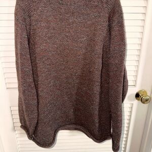 Elegant Brown Women's Turtleneck Sweater
